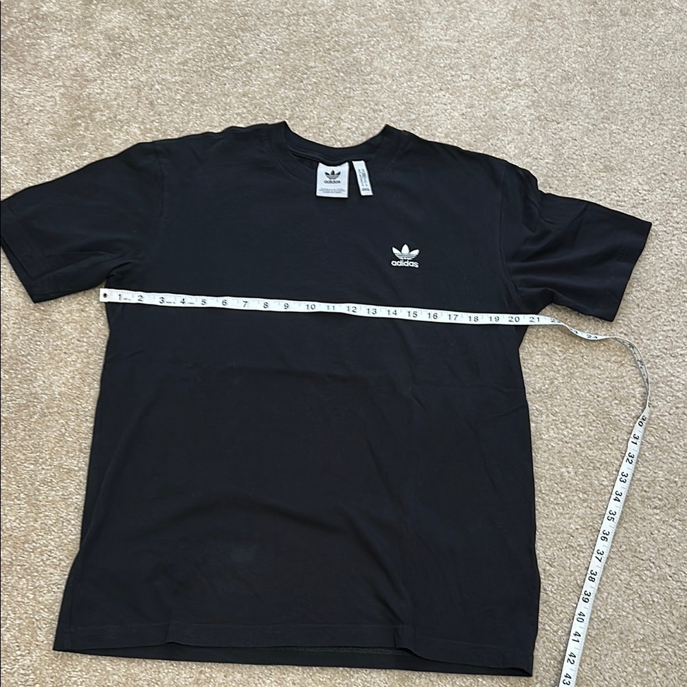 Men’s Adidas Trefoil Essentials Short Sleeve T-Shirt-Black M